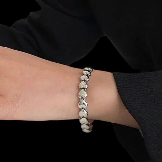Various Hearts Bracelet (925 sterling silver)