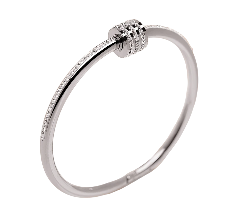 Bracelete Feminino Cravejado de Zircônias