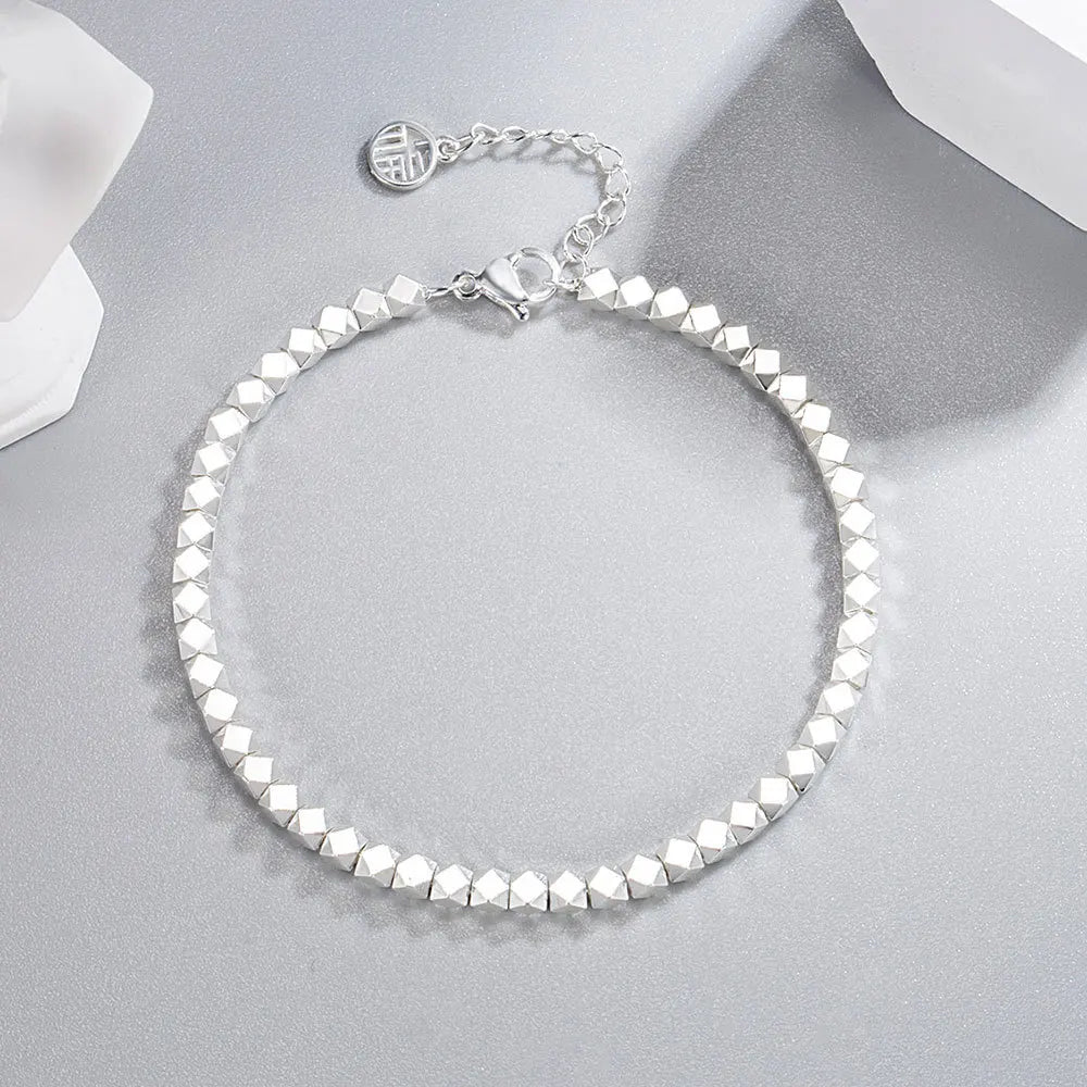 Geometric Spheres Bracelet (925 Sterling Silver)
