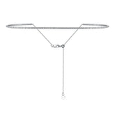 Zirconia Choker (925 Sterling Silver)
