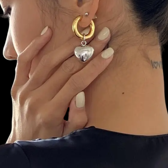 Dangle Heart Earring