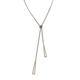 Colar Feminino Comprido Ajustável com Pingente Triângulos