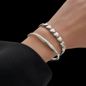 Various Hearts Bracelet (925 sterling silver)