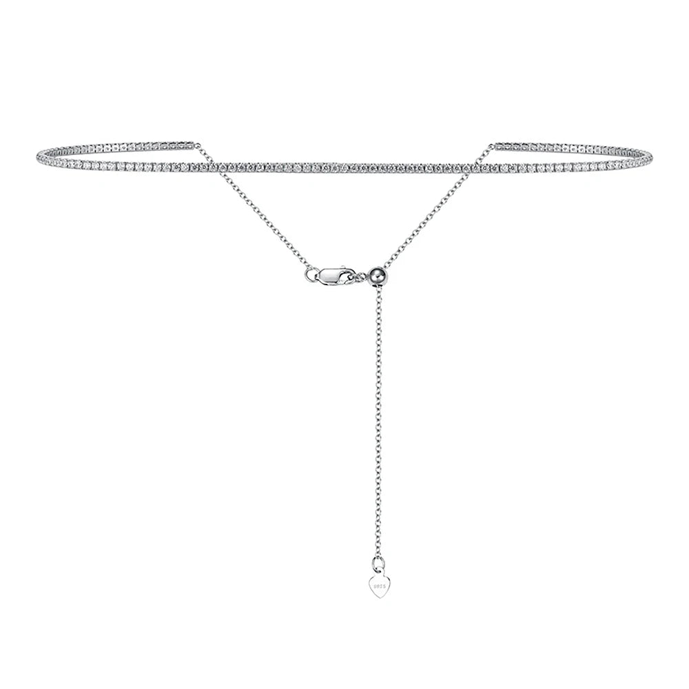 Zirconia Choker (925 Sterling Silver) 