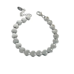 Various Hearts Bracelet (925 sterling silver)