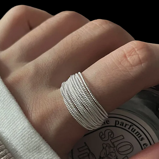 Anel Ajustável Feminino Mil Fios
