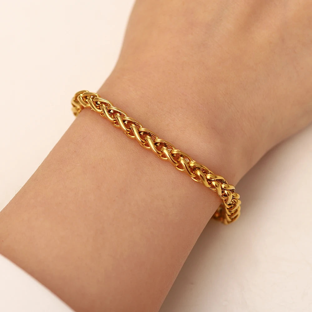 Pulseira Feminina Elos Entrelaçados